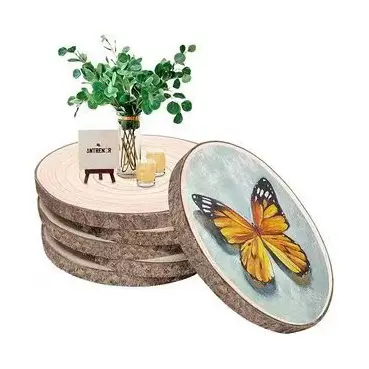 工芸品の装飾のための素敵なウッドチップウッドスライス工芸品の装飾のための木の工芸品