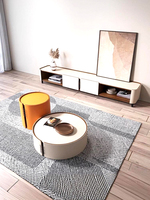 Table basse en bois massif Lovein de style crème minimaliste moderne, meuble TV de luxe, mobilier de salon en bois haut de gamme