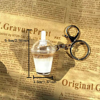 Небольшой заказ принимается фанки Boba кофе чай с молоком акриловые брелки для сумки кулон