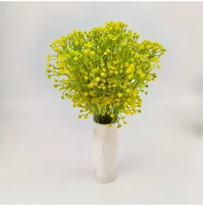 Bouquet de fleurs artificielles en soie naturelle pour le Nouvel An chinois et les mariages, motif Gypsophile, design à 2 branches, vente chaude - Product Image 5