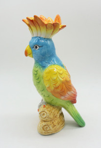 Figura de Loro de Cerámica Realista, Estatua de Cacatúa, Adorno de Pájaro Tropical de Porcelana, Decoración para Hogar y Jardín, Regalo - Product Image 3