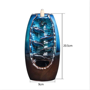 Home <strong>Back</strong> <strong>Flow</strong> <strong>Incense</strong> Holder <strong>Incense</strong> Ash Catcher, Ceramic Waterfall Backflow <strong>Incense</strong> <strong>Burner</strong> - Product Image 3