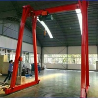 Grues portiques à roues motorisées Mingdao pour l'extérieur, capacité nominale de charge de 1 à 20 tonnes, 8T/10T avec moteur et boîte de vitesses