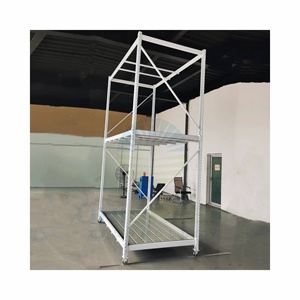 Support de culture vertical d'intérieur mobile Support médical réglable à 2/3/4 couches Système de culture modulaire vertical Bancs à plateaux hydroponiques - Product Image 2