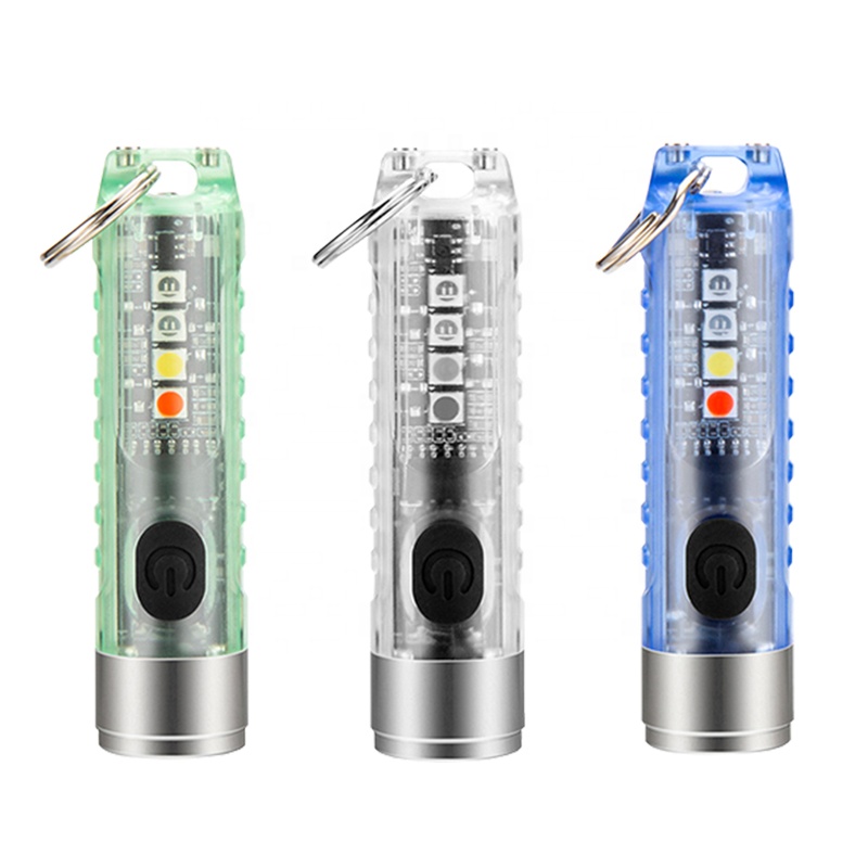 Фонарик Asafee флуоресцентный перезаряжаемый, Белый УФ красный синий мини светодиодный фонарик, магнитный карманный фонарь