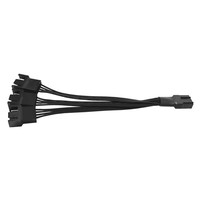 Câble d'extension de ventilateur de refroidissement pour carte mère 1 à 3 voies, connecteur PWM 4 broches, câble de ventilateur d'ordinateur 4p, un point trois HUB