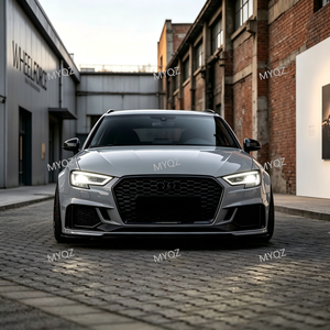 Kit di Conversione Stile RS4 per Audi <span class=keywords><strong>A4</strong></span> B9 Berlina 2016-2019, Include Paraurti Anteriore, Labbro Anteriore e Griglia a Nido d'Ape - Product Image 3
