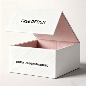 Customizable Color Luxury Rigid Magnetic Book Shaped Elegant Gift Box with Ribbon Closure - Product Image 5