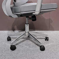 Chaise de bureau ergonomique à dossier haut en mesh avec accoudoirs 3D, appui-tête et soutien lombaire pour le bureau à domicile et l'étude