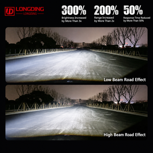 Longding 1.5 İnç Modül Longzhen 04 Matrix LED Projektör Lensi Bağımsız Uzun Far Oval Desenli Otomatik Tekli Uzun Far Matrix - Product Image 3