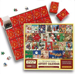 Calendario de Adviento de Navidad 2026, Rompecabezas de Papel, Kit de Cuenta Regresiva para Navidad, Cajas de Regalo, Artículos Promocionales para Fiestas Navideñas - Product Image 4