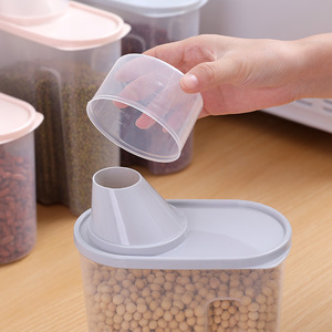 Grain Container Transparent Airtight <b>Storage</b> <b>Box</b> With Flip Top Lid For Kitchen Food <b>Storage</b> Rectangle Shape Large Capacity - Product Image 3