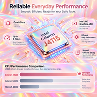 Laptop PC Rose Gold 14 Inch Intel Celeron J4115 RAM 8GB SSD 256GB Layar FHD IPS Notebook Tipis untuk Kerja Belajar Grosir OEM ODM