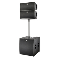 CVR Audio Enceintes Line Array Amplifiées 8 Pouces 400W/1600W Système Son Surround Portable