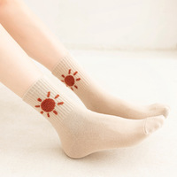 Chaussettes mi-mollet pour femmes - Style automne/hiver - Couleur unie - Design unique - Chaussettes pour adultes de haute qualité