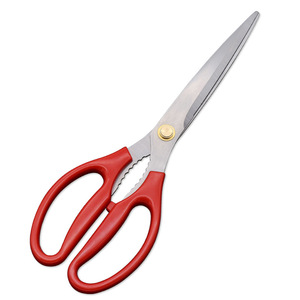 <b>Kitchen</b> <b>Scissor</b> Stainless Steel Red Straight Head Multi Purpose For Home Use - Product Image 3