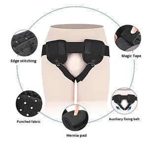 Ceinture de hernie mobile Support inguinal pour hernie simple/double Réglage auxiliaire pour le soutien de la taille - Product Image 2