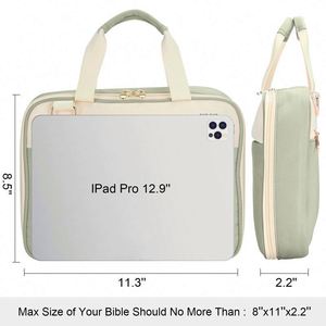 Échantillon Gratuit : Housse de Bible Élégante Personnalisée, Sac de Transport pour Église, Protection de la Bible avec Poignée Durable, Grand Sac de Transport pour Livres - Product Image 2
