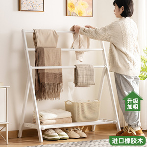Multifunctional coat <b>rack</b>, lazy <b>clothes</b> hanger, floor-standing, freestanding, simple household <b>clothes</b> <b>rack</b> for rental rooms, - Product Image 2