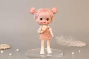 Peluca <span class=keywords><strong>de</strong></span> muñeca BJD & Kurhn, cabeza <span class=keywords><strong>de</strong></span> bola doble <span class=keywords><strong>de</strong></span> fibra <span class=keywords><strong>de</strong></span> <span class=keywords><strong>Mohair</strong></span> <span class=keywords><strong>para</strong></span> muñeca <span class=keywords><strong>de</strong></span> 14-15cm <span class=keywords><strong>de</strong></span> diámetro, alta calidad, lees 1/8 - Product Image 5