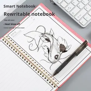 Silinebilir Spiral bobin dizüstü kalınlaşmış su geçirmez A3 orman kaya taş kağıt tarzı tekrar yazma taslak dergisi günlüğü deri - Product Image 2