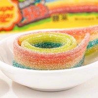 Bonbons Halal Gommeux Aigres Doux Arc-en-ciel en Forme de Bande de Réglisse de l'Usine de Confiserie