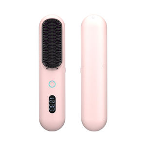 KV professionnel 9600mAh Mini sans fil USB et DC Charge Portable fer à lisser peigne cheveux raides attelle avec affichage LED - Product Image 1