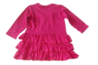 Robe d'été pour filles Hara Design 2024, en tissu denim écologique, à volants superposés, de qualité supérieure, longueur genoux, motif floral