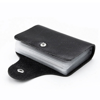 Dompet kartu kredit pria dan wanita, warna-warni Mewah Murah multi kartu penghalang Rfid kulit pemegang kartu kredit