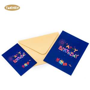 YACHEN uniche carte di celebrazione pieghevoli 3D divertenti Pop-Up auguri di <span class=keywords><strong>buon</strong></span> <span class=keywords><strong>compleanno</strong></span> con buste per donne e uomini amici per bambini - Product Image 5