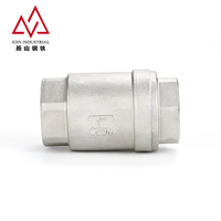 Válvula de Retención Vertical de Acero Inoxidable 1000WOG con Rosca Interna NPT, Válvula de Retención de Resorte para Tuberías de Suministro de Agua