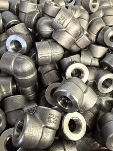 Trung Quốc Nhà sản xuất khuỷu tay ASME b16.11 Carbon thép CS A105 3000lb 1/2 "giả mạo phụ kiện đường ống TH LR NPT nữ 90 deg chủ đề khuỷu tay - Product Image 5