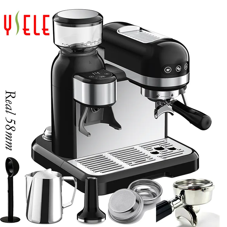 Profesyonel tüm 1 Espresso makinesi Espresso kahve makinesi otomatik ticari Espresso 3 in 1 bir kahve makinesi makinesi