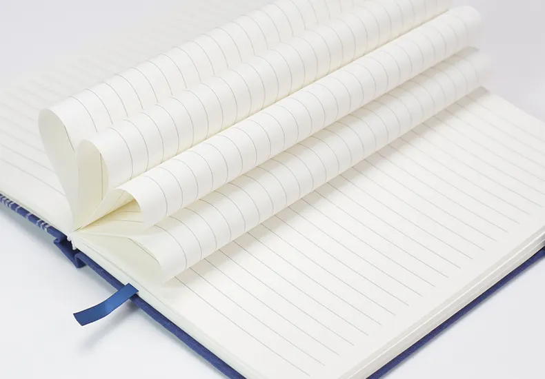 2024-Journal-Notebook-Diary-Custom-Logo-Dark-Blue-Color-PU-deri günlük defteri