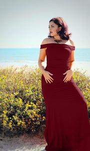 Prix de gros <span class=keywords><strong>d</strong></span>'usine Robes de bal formelles à épaules <span class=keywords><strong>d</strong></span>énudées plissées pour femmes Robes de soirée - Product Image 5