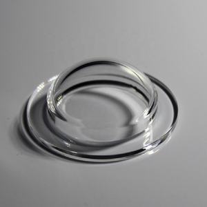 Verre optique personnalisé en usine dôme acrylique lentille avec bride - Product Image 4