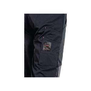 PREVENT Pantalón DE TRABAJO soft shell de seguridad forestal talla M negro/naranja 96% PES/4% EL - Product Image 2