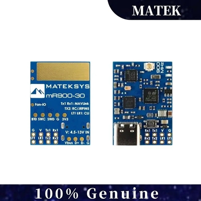 MatekSys MLRS Mavlink 900MHz Long-Range System - MR-30 Transmitter Receiver Set for FPV Drone 10km+ Range