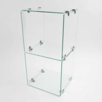 5mm 6mm Klares Würfel-Displayregal Vitrine aus Gehärtetem Glas