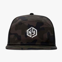 Casquette de sport personnalisée de haute qualité à 6 panneaux avec logo patch, respirante, imperméable, à trous découpés au laser, pour l'extérieur, OEM, à visière plate