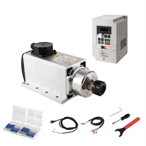 Moteur de broche CNC refroidi par air haute vitesse 4 kW ER25 220 V/380 V avec variateur de fréquence (VFD) pour machine de gravure et de fraisage - Product Image 2