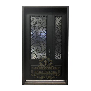 Nhà Máy Bán Buôn Sắt Cửa Kính Sắt Nhà Bếp Thiết Kế Cửa Sắt Rèn Cửa Cho Nội Thất Nhà - Product Image 5