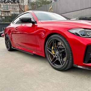 Jupes latérales et ailerons sportifs en fibre de carbone polie style G22 série 4 DGRCCS pour G22/G23 2020-2024 - Product Image 5