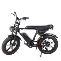 Vélo Électrique Tout-Terrain V8 à Pneus Larges, Vente Directe Usine, 7 Vitesses, Batterie Lithium, Autonomie 65km, Moteur Arrière, Idéal Neige
