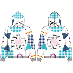 เสื้อฮู้ดซิปเต็มตัวคุณภาพสูงสำหรับผู้ชายและผู้หญิง  ลายพิมพ์แบบซับลิเมชั่นเต็มตัว ปรับแต่งได้ตามต้องการ  ขั้นต่ำในการสั่งซื้อน้อย  ลายพิมพ์ 3 มิติ ปักลาย  เป็นมิตรต่อสิ่งแวดล้อม - Product Image 2