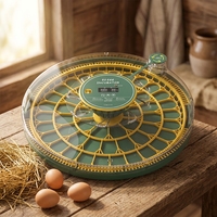 Nouvel incubateur automatique Woneg pour 52 œufs, idéal pour l'éclosion de poulets, canards, oies, pigeons, cailles et autres oiseaux en élevages avicoles.