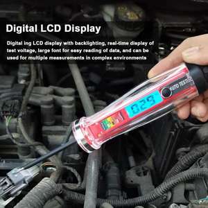 Автомобильный тестер цепи с вольтметром 1-75 В DC тестовый свет с отображением напряжения и полярностью индикации электрического света - Product Image 5