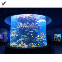 1m 2m 3m 4m 5m 6m taille personnalisée Lucite grands aquariums, aquarium acrylique