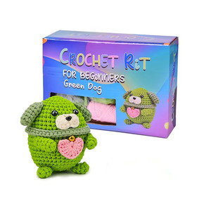 2025 Needle <b>Creations</b> Animal Dog DIY Beginners Full Needlework Crochet Starter Kit for Beginners - Product Image 1