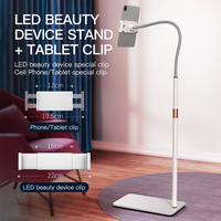 Support de sol robuste pour appareil de soin de la peau en salon de beauté, support flexible réglable pour la luminothérapie LED, rajeunissement de la peau